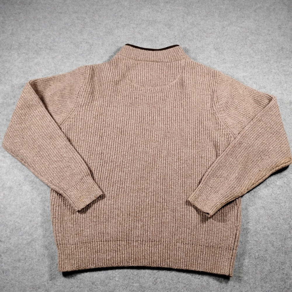 L.L. Bean Men's Waterfowl 100% Merino Lambswool 1/4 Zip Pullover Sweater M Reg - Picture 10 of 11